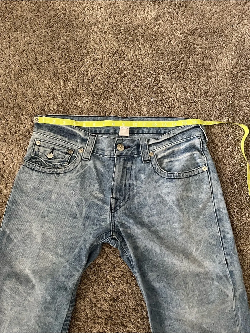 True Religion Men's Distressed Denim Shorts